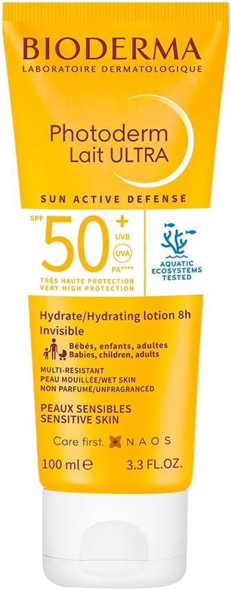 Photoderm Lait Ultra SPF50+ Tüm Ciltler için Yüksek Koruma Süt Formda Yüz, Vücut Güneş Kremi 100 ml