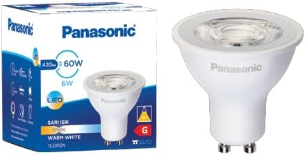 Alternative view of LED GU10, SARI IŞIK 6W 420LM 2700K 60°