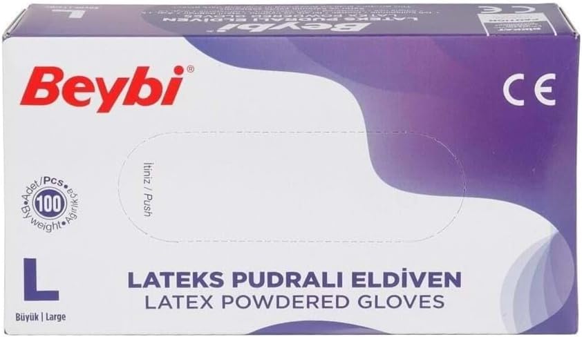 Alternative view of Beybi Lateks Pudralı Eldiven Large 100'lü
