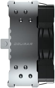 Cougar Forza 50 tek kule hava soğutucu, 2000 devir/dakika (maks.), vakumlu tünel tasarımı, gürültü seviyesi 34,5 dB(A), siyah