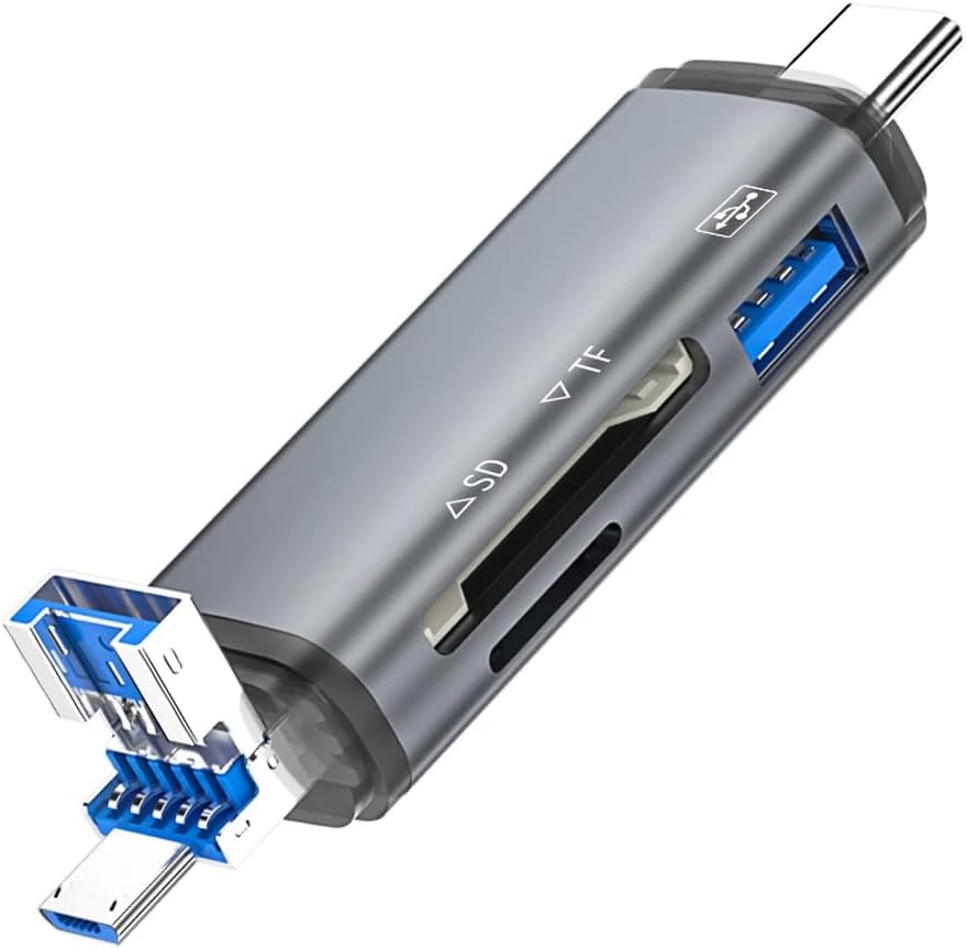 Alternative view of Usb Otg Kart Okuyucu Type-C to USB Uçlu PC Bilgisayar ve Notebook Uyumlu Mikro SD Kart Okuyucu USB A to USB CADS-307 (3in1)