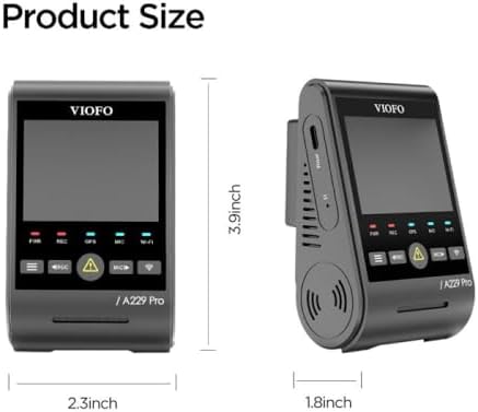 A229 Pro 4K HDR Starvis 2 Sensörlü Wi-Fi GPS'li Araç Kamerası