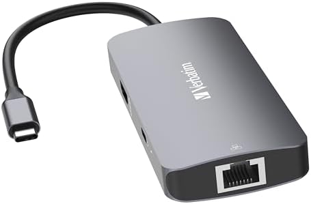 Alternative view of USB-C Pro Multiport Hub 5'i 1 arada, çoklu bağlantı noktalı adaptör, USB-C, HDMI,, USB-A ve USB-C PD, Mac, MacBook Pro/Air, iPad Pro, Thinkpad, Windows bilgisayar, dizüstü bilgisayar ve