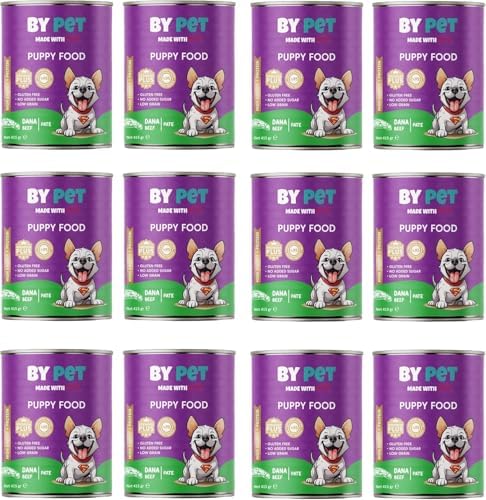bypet Yavru Köpekler İçin Dana Etli Konserve Yaş Mama 415 gr x 12 Adet