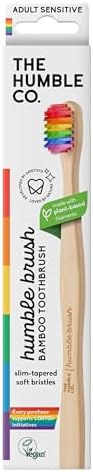 Alternative view of The Humble Co. - Humble Brush Proud - Adult Sensitive Yetişkin Bambu Diş Fırçası Sensitive Ultra Yumuşak Gökkuşağı Renkli