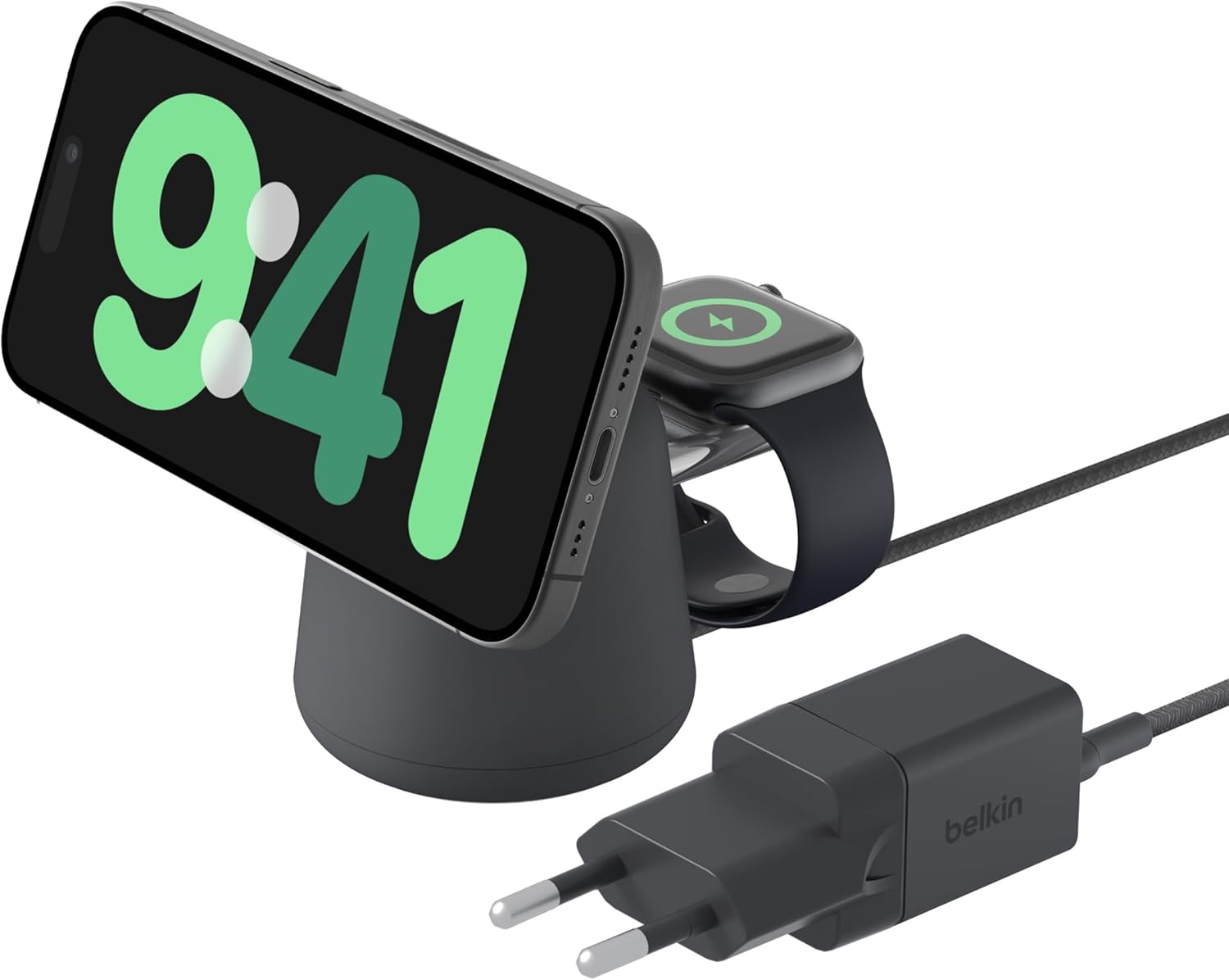 BoostCharge Pro 2'si 1 Arada Kablosuz Şarj İstasyonu