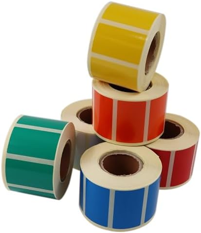 Alternative view of Kuşe Renk Baskılı Etiket 50mm x 30mm Ölçülerinde 1000 Adet 40mm Çapında Kendinden Yapışkanlı Rulo Etiket (Mavi)