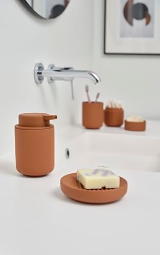 Alternative view of Ume Diş Fırçası Bardağı, Diş Fırçası Tutucu, Diş Fırçası Bardağı, Seramik / Seramikten, Güzel ve Pratik Banyo Aksesuarı, Çap: 8,3 cm, Yükseklik 10,3 cm, Terakota