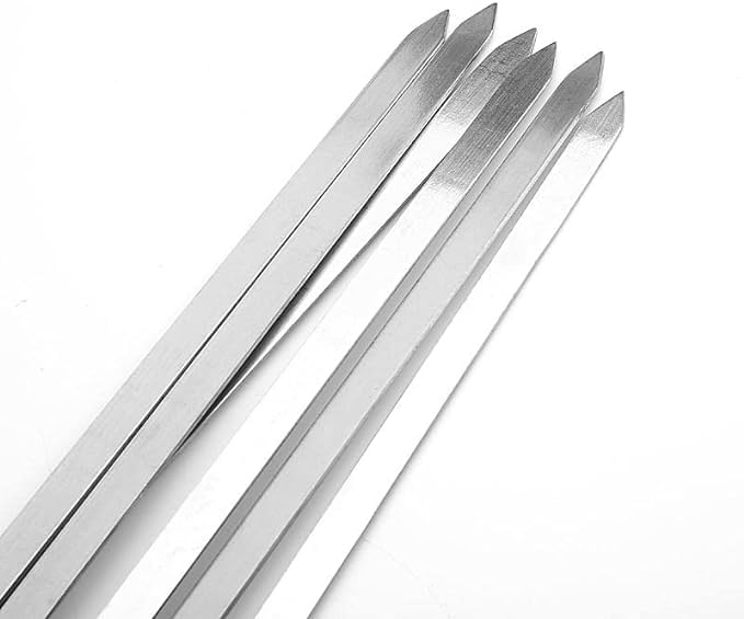 Alternative view of 6 Adet Profosyonel Paslanmaz Metal Kıyma Şiş (Adana-Urfa-Antep Kebap Şişi)