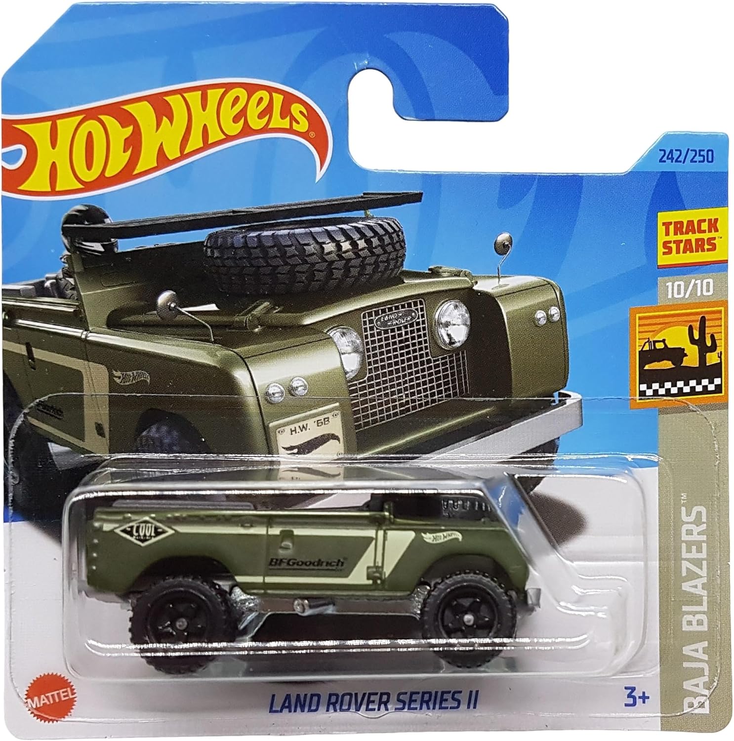 Alternative view of - Land Rover Serisi II - Baja Blazers 10/10 - HKG65 - Kısa Kart - Pist Yıldızları - BFGoodrich - Mattel 2023