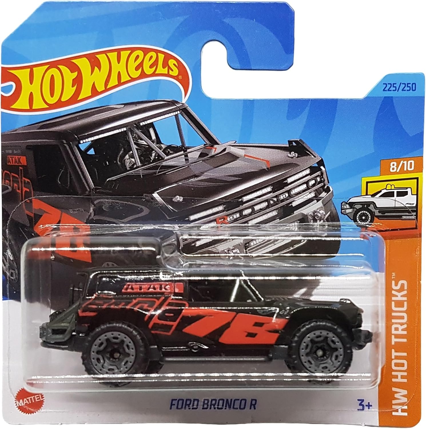 Alternative view of - Bronco R - HW Hot Trucks 8/10 - HKJ04 - Kısa Kart - Borla - Toyo Lastikler - Mattel 2023