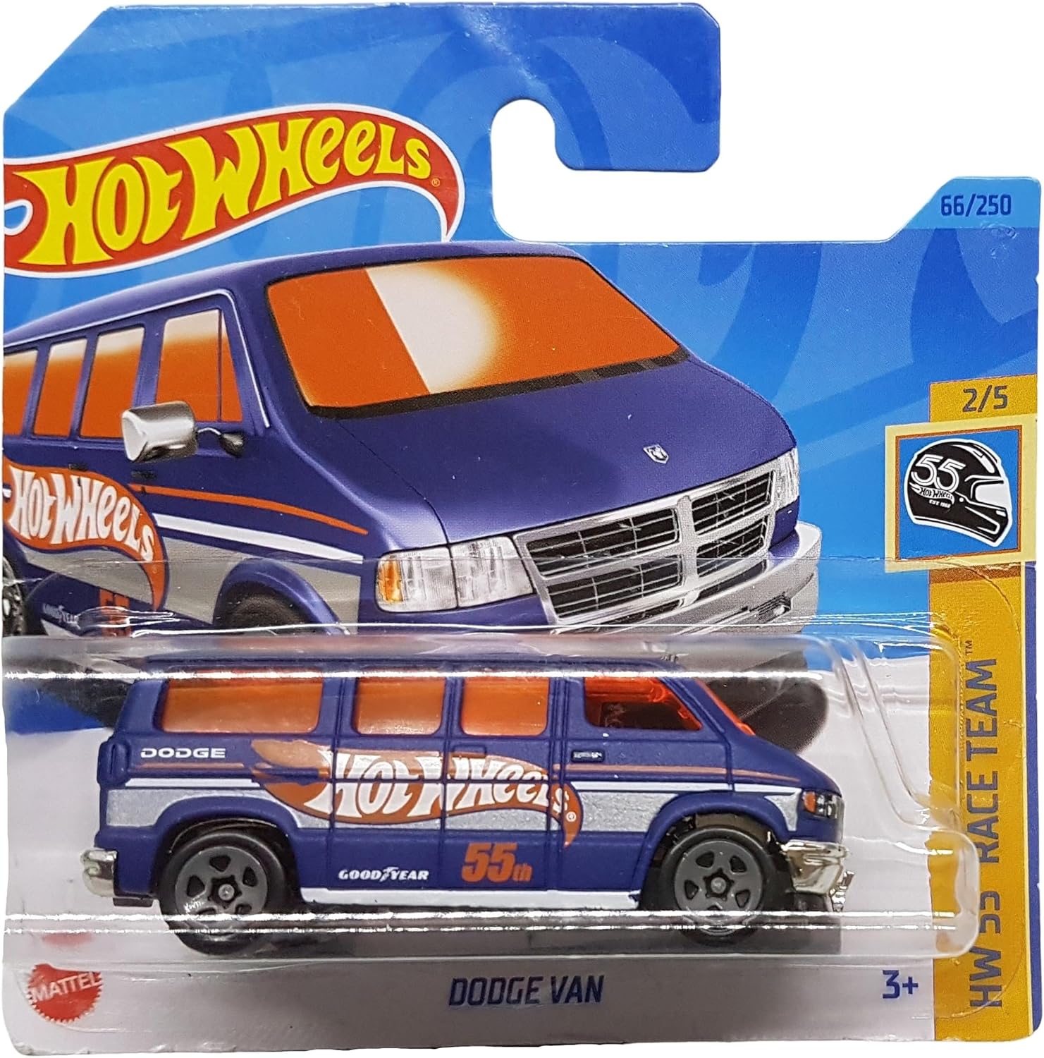 - Dodge Van - HW 55 Race 2/5 - HKH67 - Short Card - Good - RAM - Mattel 2023