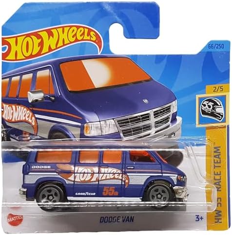 Alternative view of - Dodge Van - HW 55 Race 2/5 - HKH67 - Short Card - Good - RAM - Mattel 2023