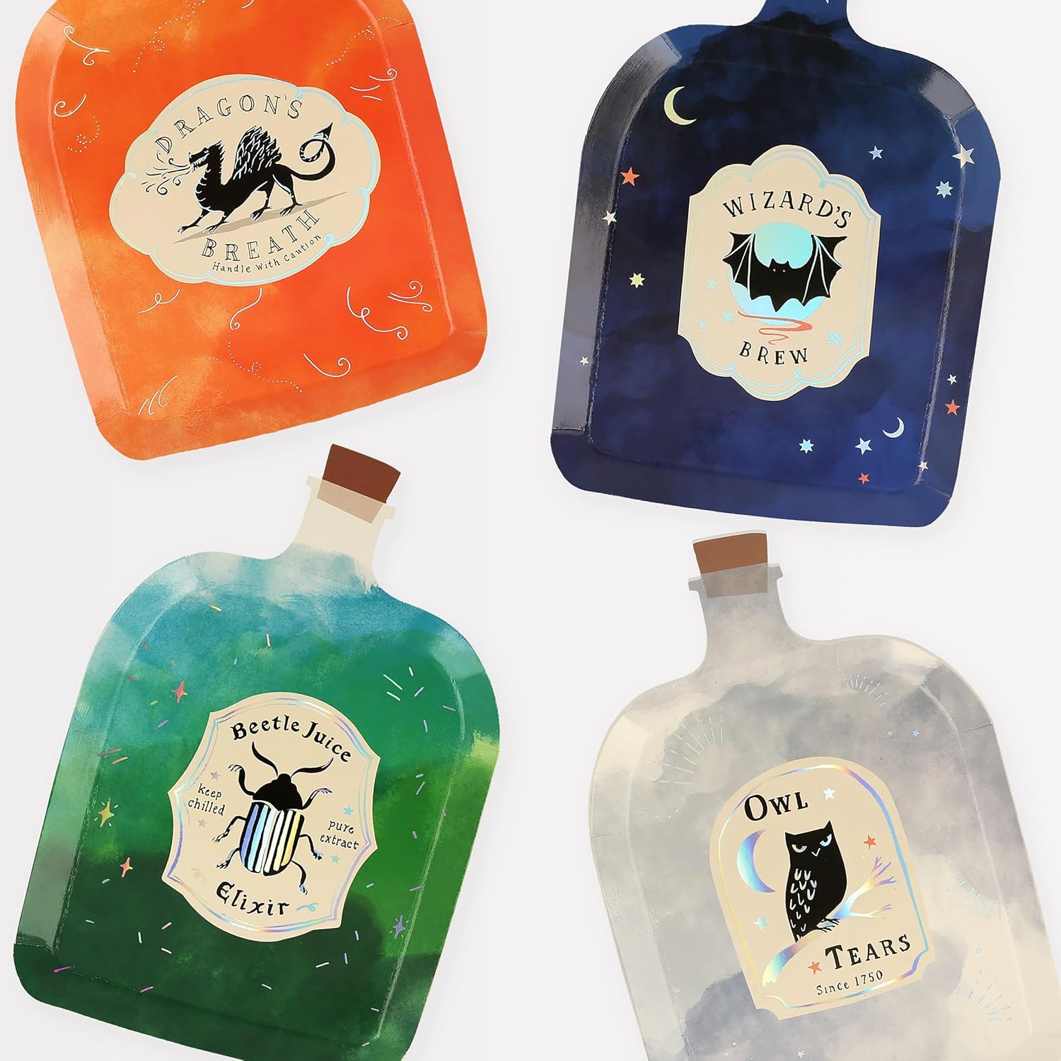 Alternative view of - Making Potion Bottle Plates - Sihirli Şişe Tabaklar (8'li)