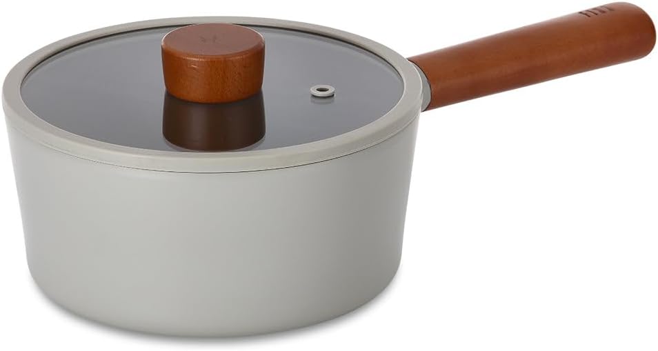 Alternative view of FİKA CAM KAPAKLI ALÜMİNYUM DÖKÜM SOS TENCERESİ 18CM GRİ
