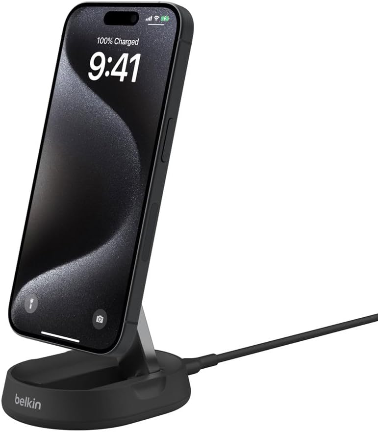 Alternative view of BoostCharge Pro 15W Dönüştürülebilir Manyetik Şarj Standı, MagSafe Uyumlu Hızlı Kablosuz Qi2 Şarj Cihazı, Manyetik Endüktif Şarj Cihazı, 17, 16, AirPods