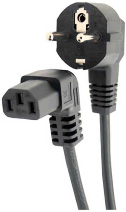 Alternative view of C13 Power Kablo - 90 Derece L Uç - Dik Açılı - Standart Power Kablosu - 1.8 mt
