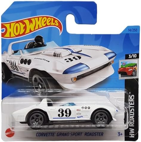 Alternative view of - Corvette Grand Sport Roadster - HW Roadsters 3/10 - HKK09 - Short Card - GM - Bell - Good - Mattel 2023