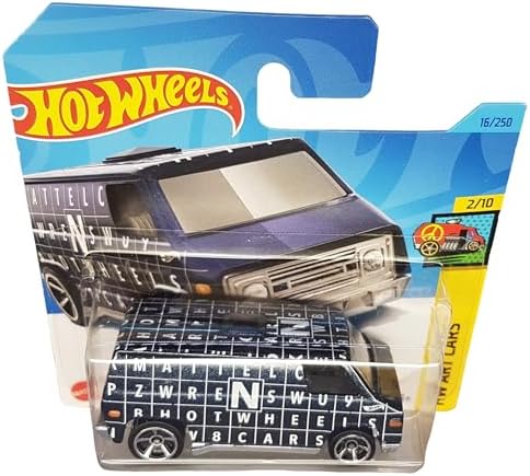 Alternative view of - 70s Van - HW Art 2/10 - HKK16 - Short Card - Metal Flake Navy Blue - Mattel 2023