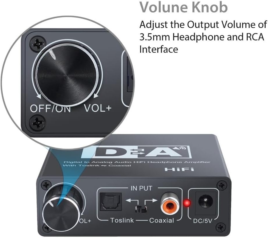 Digital To Analog Dac Çevirici Dönüştürücü Ses Optik Adaptörü