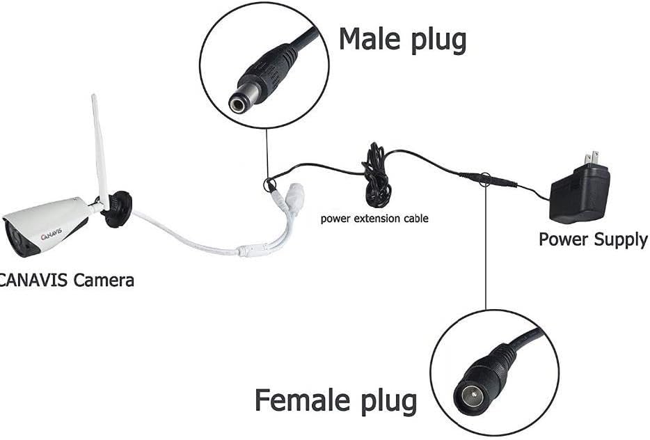 Dc Adaptör Uzatma Kablosu 3 Metre 5.5mm x 2.1mm Dişi Erkek