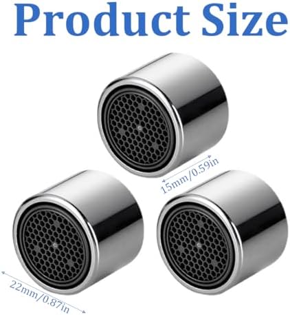 4 adet 22 mm musluklar için perlatör, M22 musluk, süzgeç, musluk, havalandırıcı, musluk filtresi, iç dişli havalandırıcı, contalı, mutfak ve banyo için