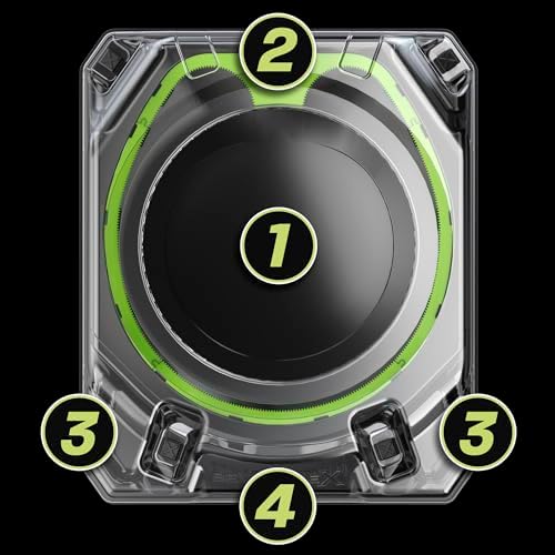 Alternative view of BEYBLADE X Xtreme Savaş Seti, Beystadium Arenalı X-Celerator Rail, 2 Sağ Dönen Top Oyuncak, 2 Fırlatıcı, Erkek ve Kız Oyuncakları, 8+