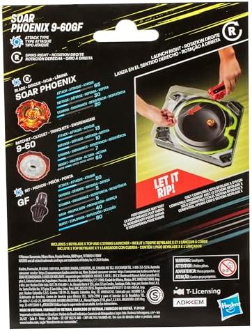 Alternative view of Beyblade X Soar Phoenix 9-60GF Deluxe İp Fırlatıcı Seti, Saldırı Tipi Sağ Dönen Top Oyuncak; 8 Yaşındaki Erkek ve Kız Çocuklar için Harika Hediye