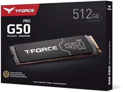 TEAMGROUP T- G50 512GB SLC Önbelleğe Alma 3D TLC NAND NVMe InnoGrit PCIe Gen4x4 M.2 2280 Ultra İnce Grafen Isı Yayıcı ile Oyun SSD'si PS5 Okuma/Yazma 5000/2500 MB/s TM8FFE512G0C129 ile çalışır