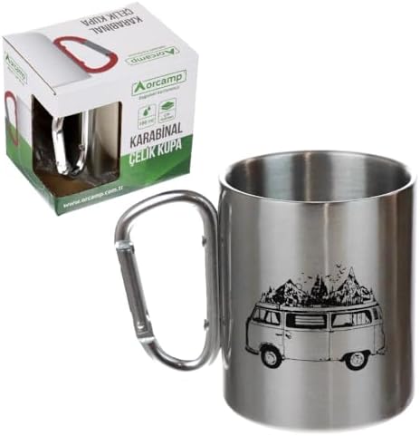 Katlanır Saplı Çelik Kupa 180 ml