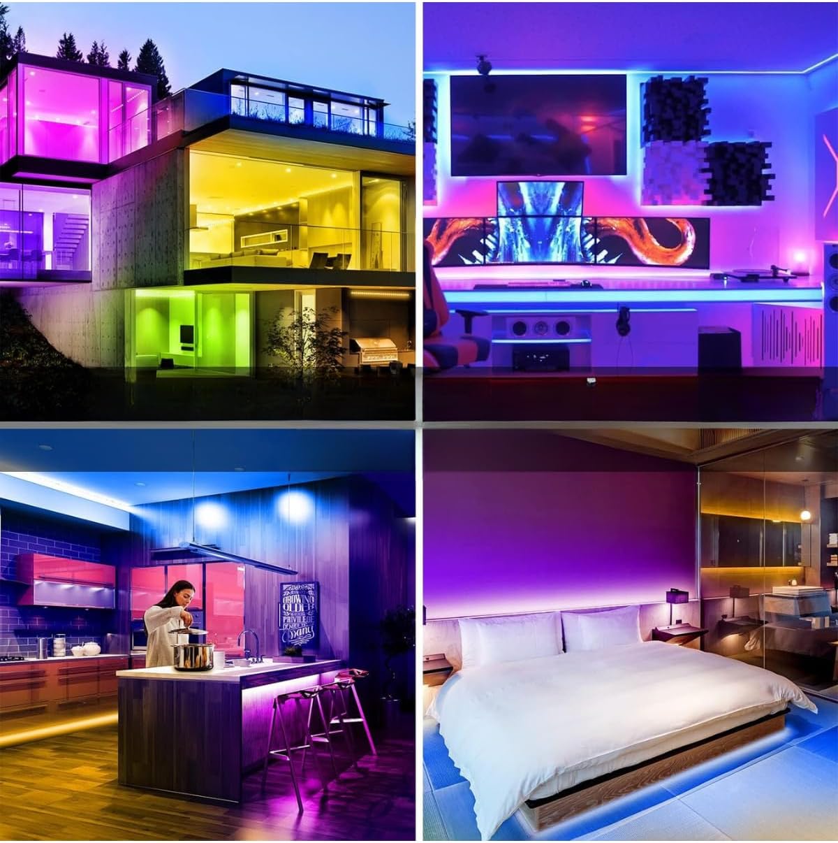 Alternative view of ema dükkan 5 Metre RGB Şerit Led Kumandalı 44 Tuşlu 20 Renk RGB Şerit Işık Aydınlatma
