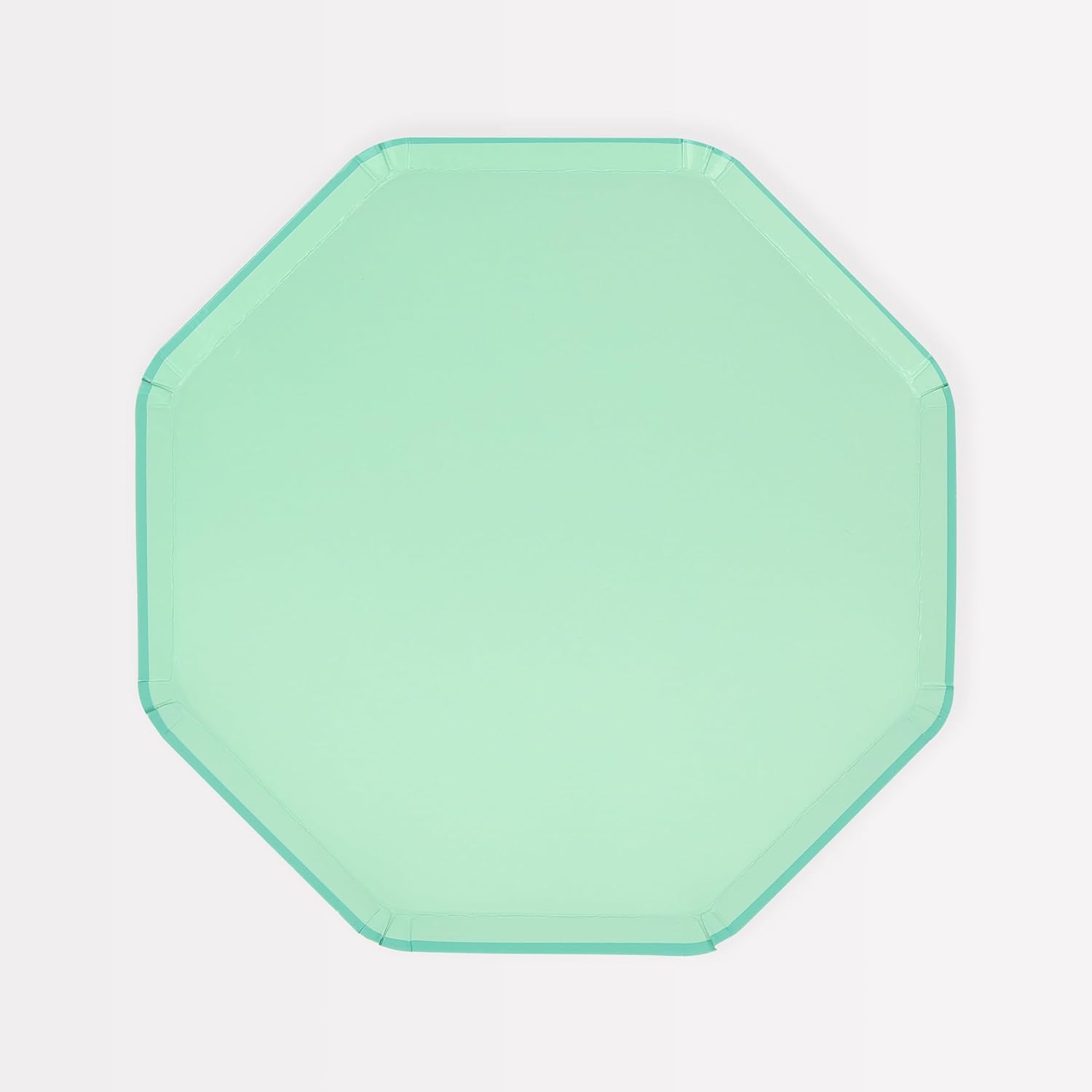 - Sea Foam Green Plates - Deniz Köpüğü Yeşili Tabaklar (M) (x8)
