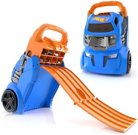Cefa Toys araba çantası, 2'si 1 arada, 20 araba kapasiteli, 4 farklı parça, çok renkli (HWCC14)