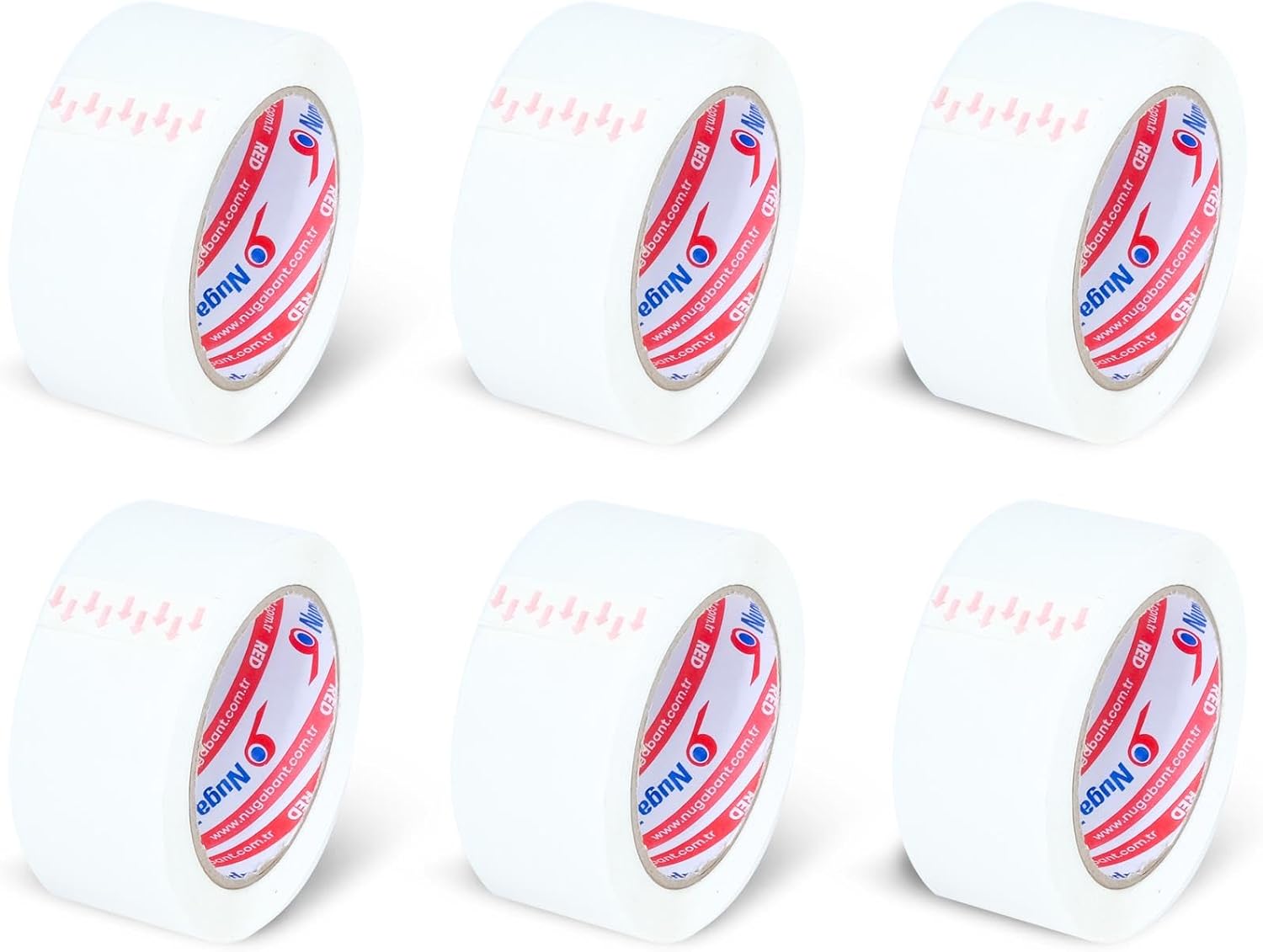 45 MM X 100 MT BEYAZ KOLİ BANDI 6 ADET