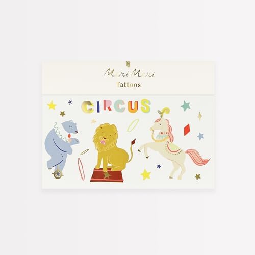 - Circus Temporary Tattoos - Sirk Geçici Dövmeler (x2)