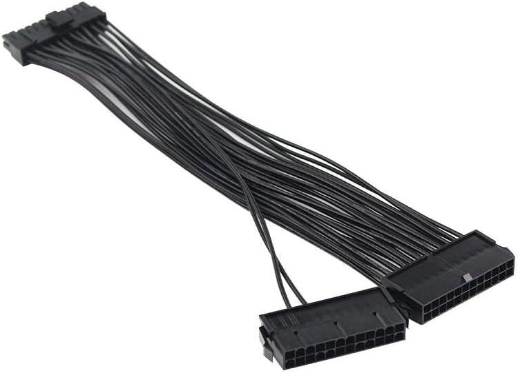 Güç Kaynağı Çoklayıcı 24 Pin Atx Dual PSU Çoklayıcı Adaptör Anakart Mining Kablosu 5145