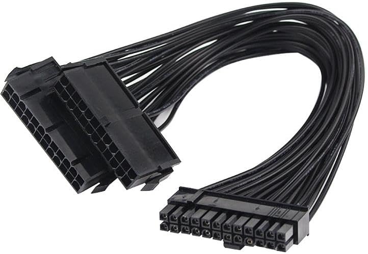 Alternative view of Güç Kaynağı Çoklayıcı 24 Pin Atx Dual PSU Çoklayıcı Adaptör Anakart Mining Kablosu 5145
