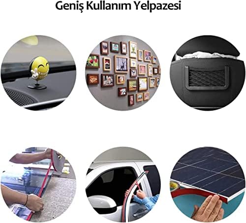 Silikon Çift Taraflı Montaj Bandı 10mm Genişlik 5mt Uzunluk Çift Taraflı Bant Çerçeve Yapıştırıcı Çift Taraflı Bant (10mmx5mt)
