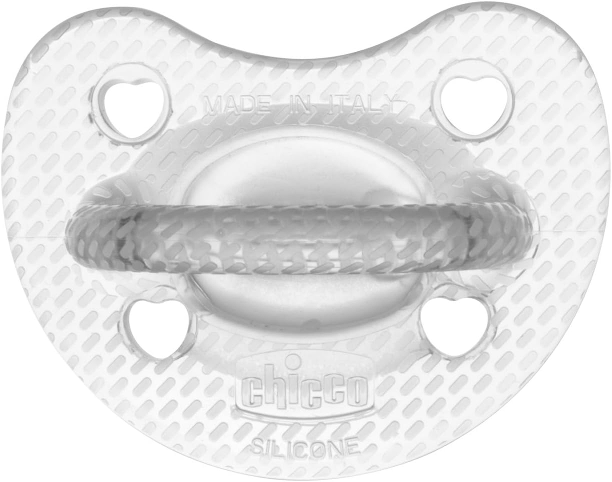 chicco Physioforma Crystal, Emzik, 6-16 Aylık, 2'li, Şeffaf/Beyaz