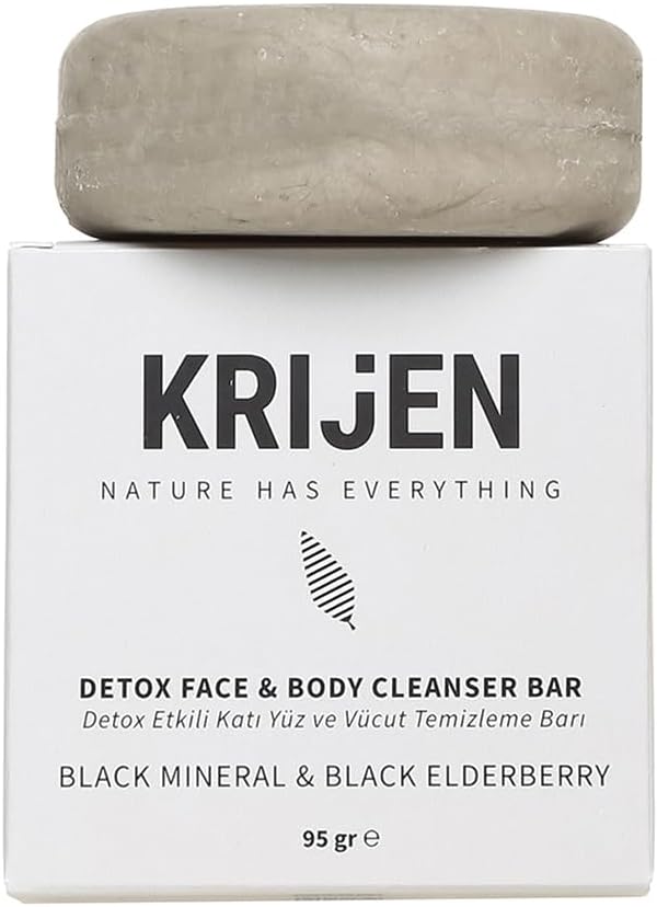 Alternative view of Krijen Has Detox Etkili Siyah Mineral & Kara Mürver Yüz Ve Vücut Temizleme Barı 95 gr