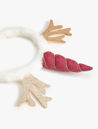 Peluş Yılbaşı Tacı Geyik ve Boynuzu Detaylı