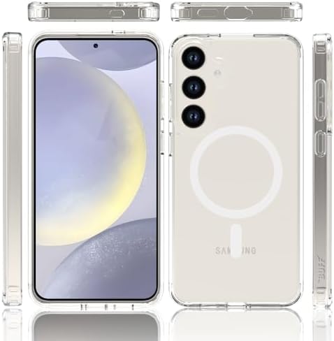Alternative view of LABS Galaxy S24 Plus ile Uyumlu (6.7 İnç) MagSafe Uyumlu Air Hybrid Darbe Emici TPU + PC Şeffaf Kılıf