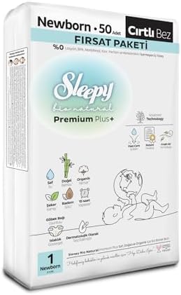 Bio Natural Premium Plus Fırsat Paketi Bebek Bezi 1 Numara Newborn 50 Adet