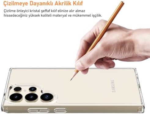 Alternative view of LABS Galaxy S24 Ultra ile Uyumlu (6.8 İnç) Air Hybrid Darbe Emici TPU + PC Şeffaf Kılıf