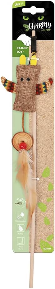 Alternative view of CHARMY BUNNY CATNİPLİ KEDİ OYUNCAĞI OLTA BROWN