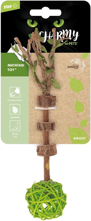 CHARMY AMULET MATATABİ KEDİ OYUNCAĞI GREEN