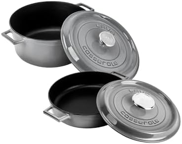 Metal Premium Serisi Döküm 28 cm Seti, Majolik Gri