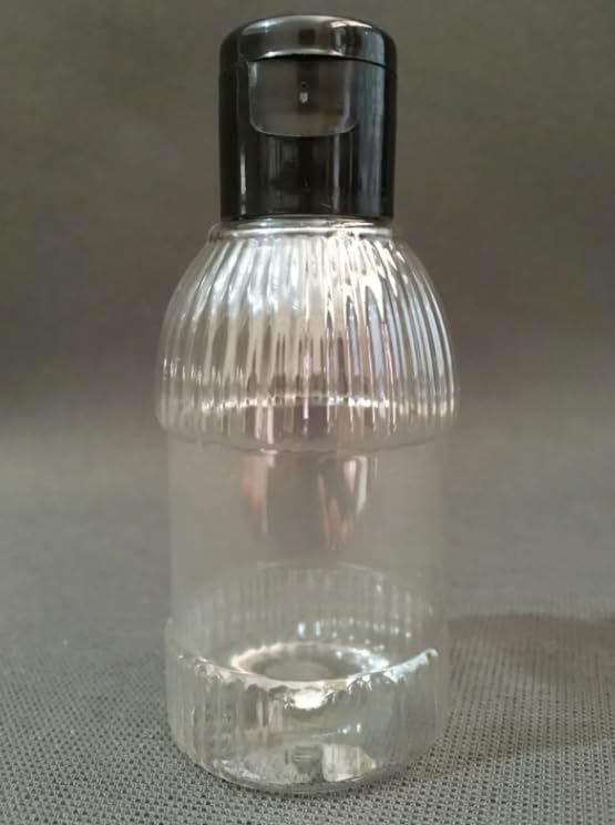 50 Adet 30 ML Boş Plastik Şişe OM23 Siyah Kapak