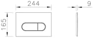 Root Round 740-2200 Kumanda Paneli, Parlak Beyaz