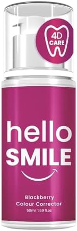 Hello Smile Anında Beyazlatıcı Diş Jeli, Böğürtlen Aromalı, Leke Karşıtı & Plak Önleyici, Günlük Ağız Bakımı, 50 ML